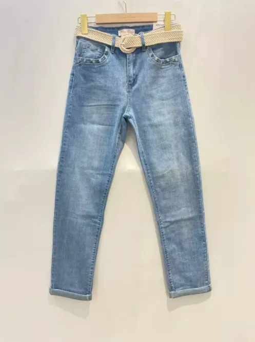 Hovedbilde Maison Onado Jeans m/blomster