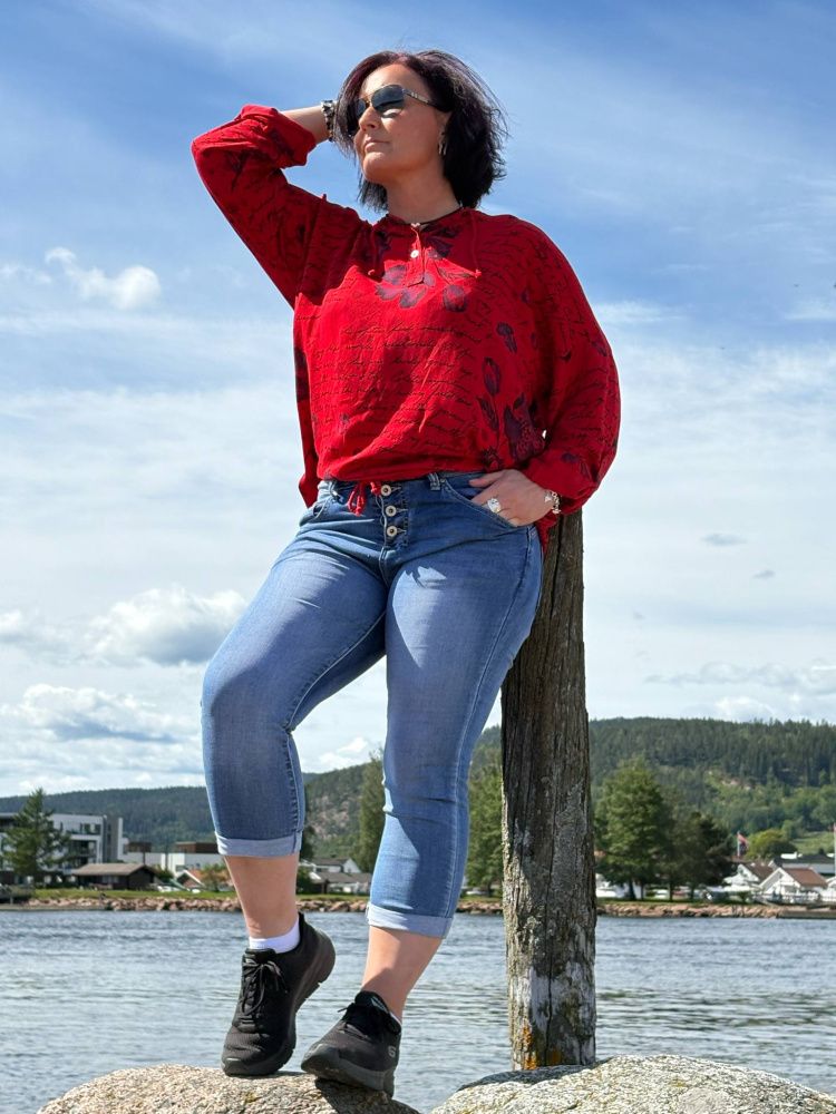 Place Du Jour denim capri bukse