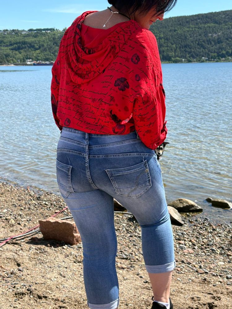 Place Du Jour denim capri bukse